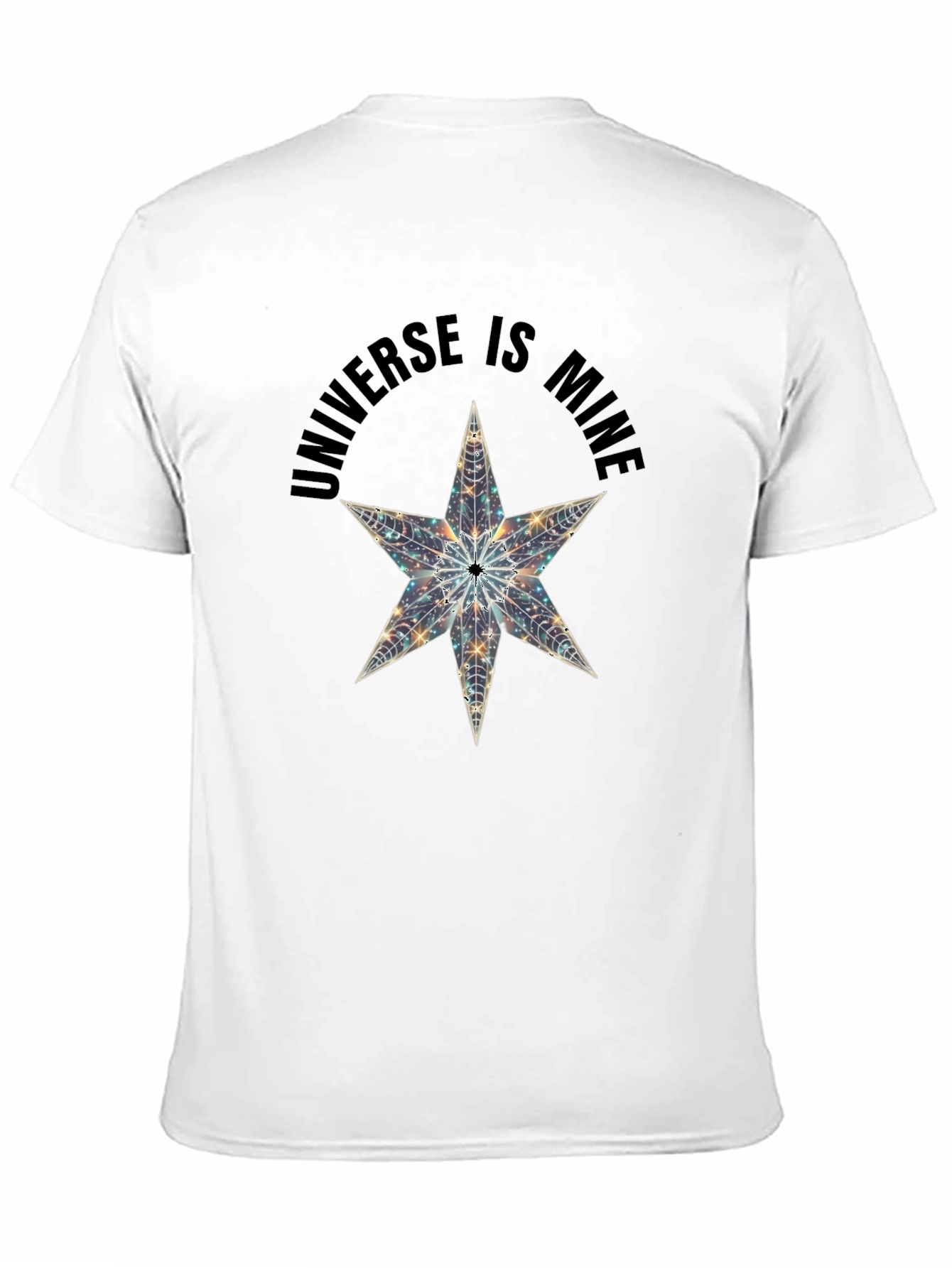 Universe is Mine Star Graphic Black T-Shirt