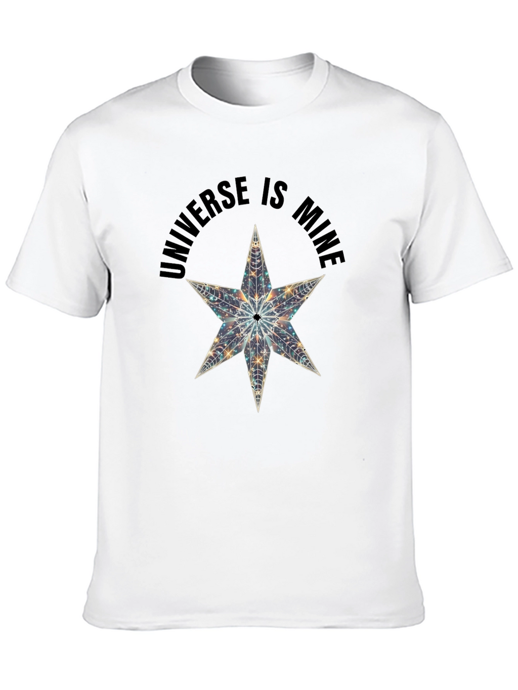 Universe is Mine Star Graphic Black T-Shirt