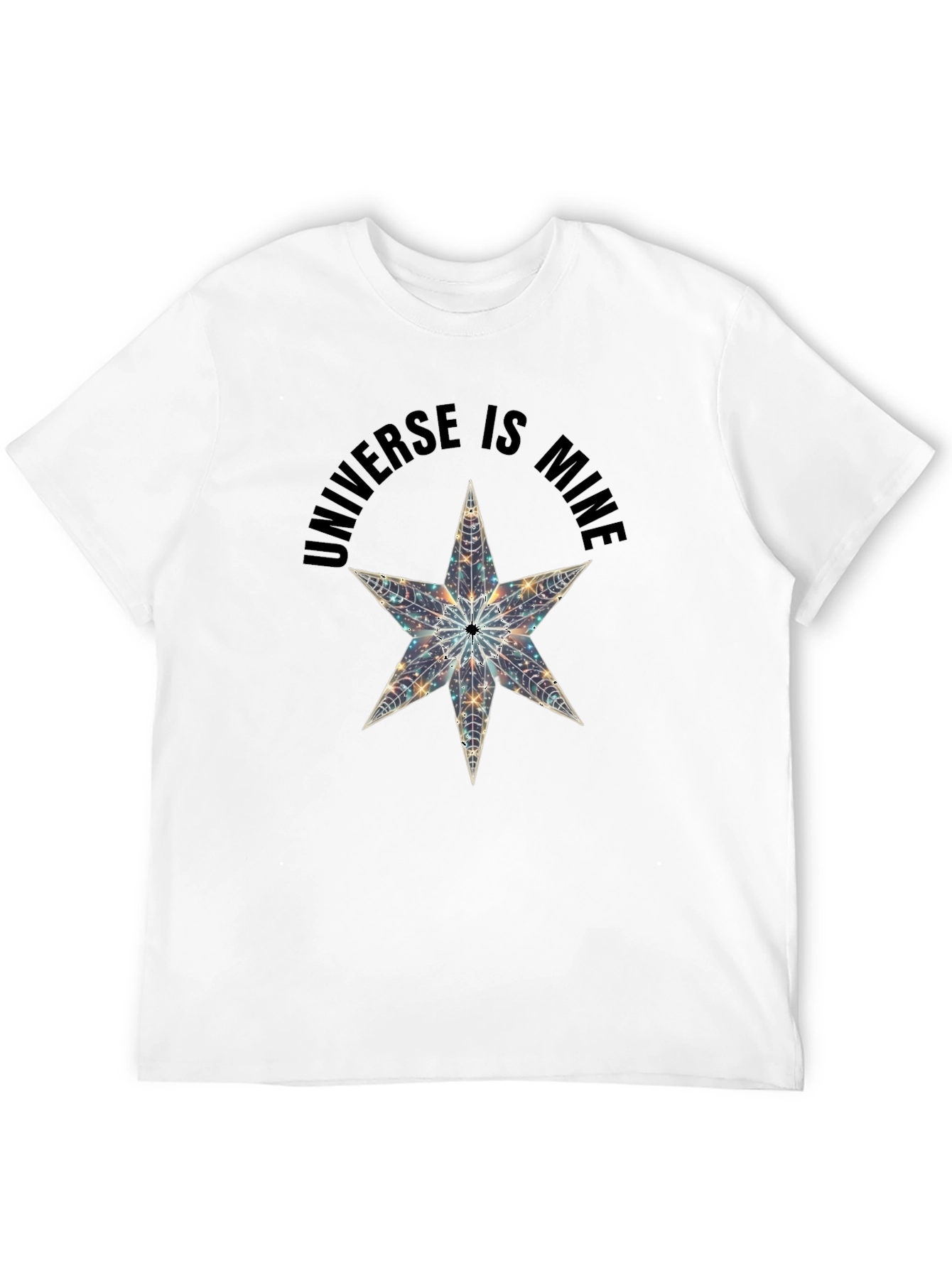 Universe is Mine Star Graphic Black T-Shirt