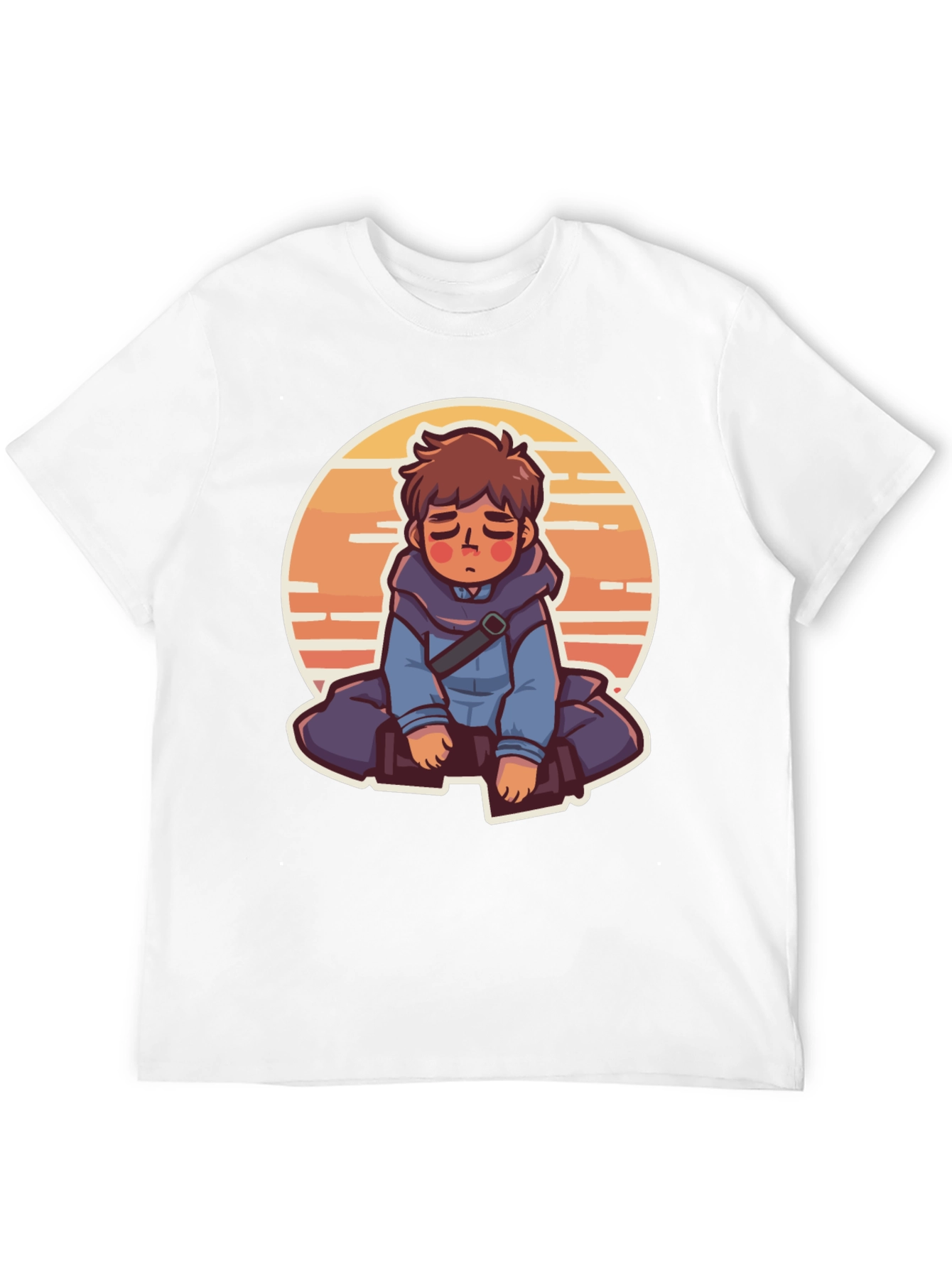 Anime Boy Graphic Tee - Relaxed Style