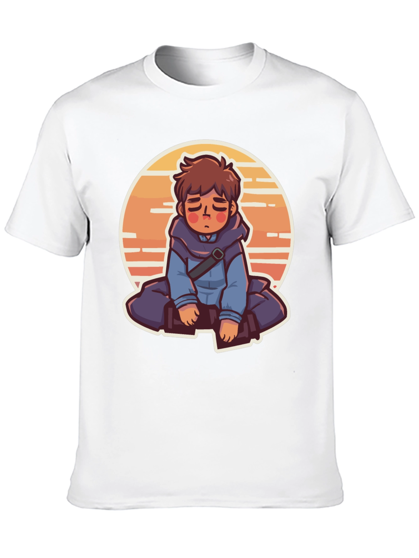 Anime Boy Graphic Tee - Relaxed Style