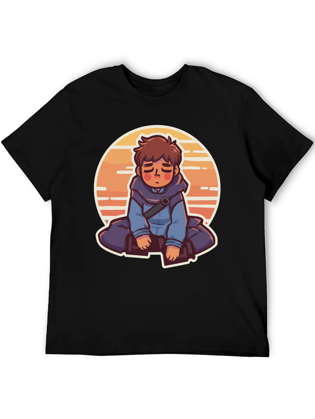Anime Boy Graphic Tee - Relaxed Style