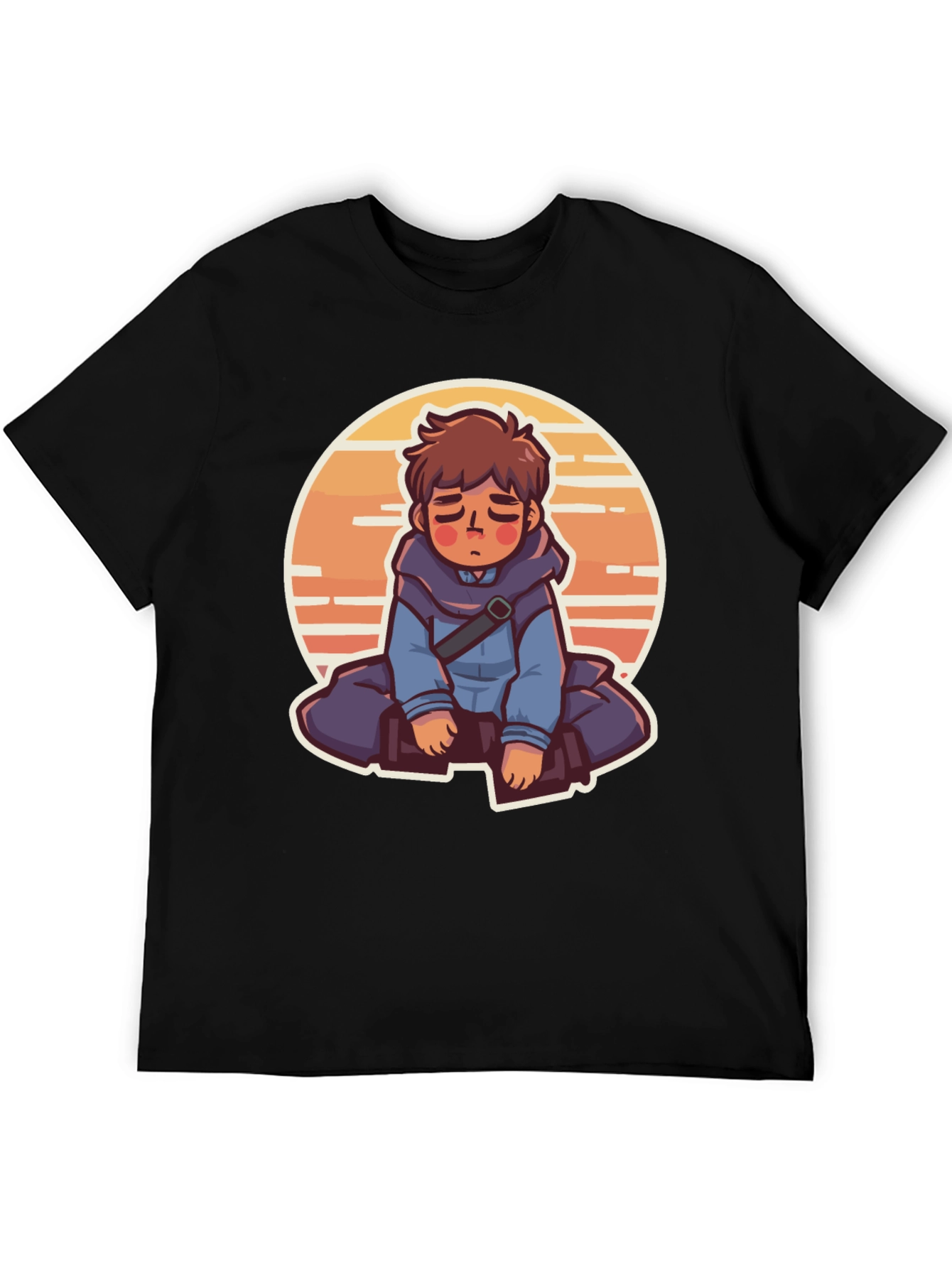 Anime Boy Graphic Tee - Relaxed Style