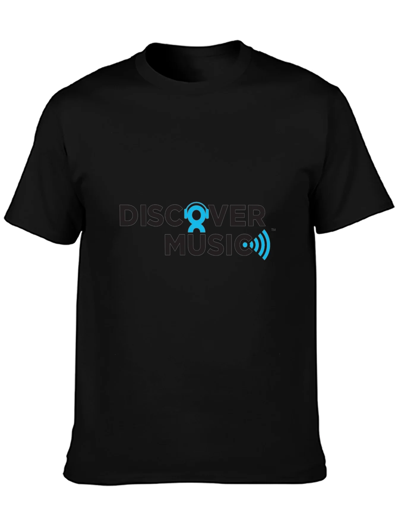 Discover Music Graphic T-Shirt - Black