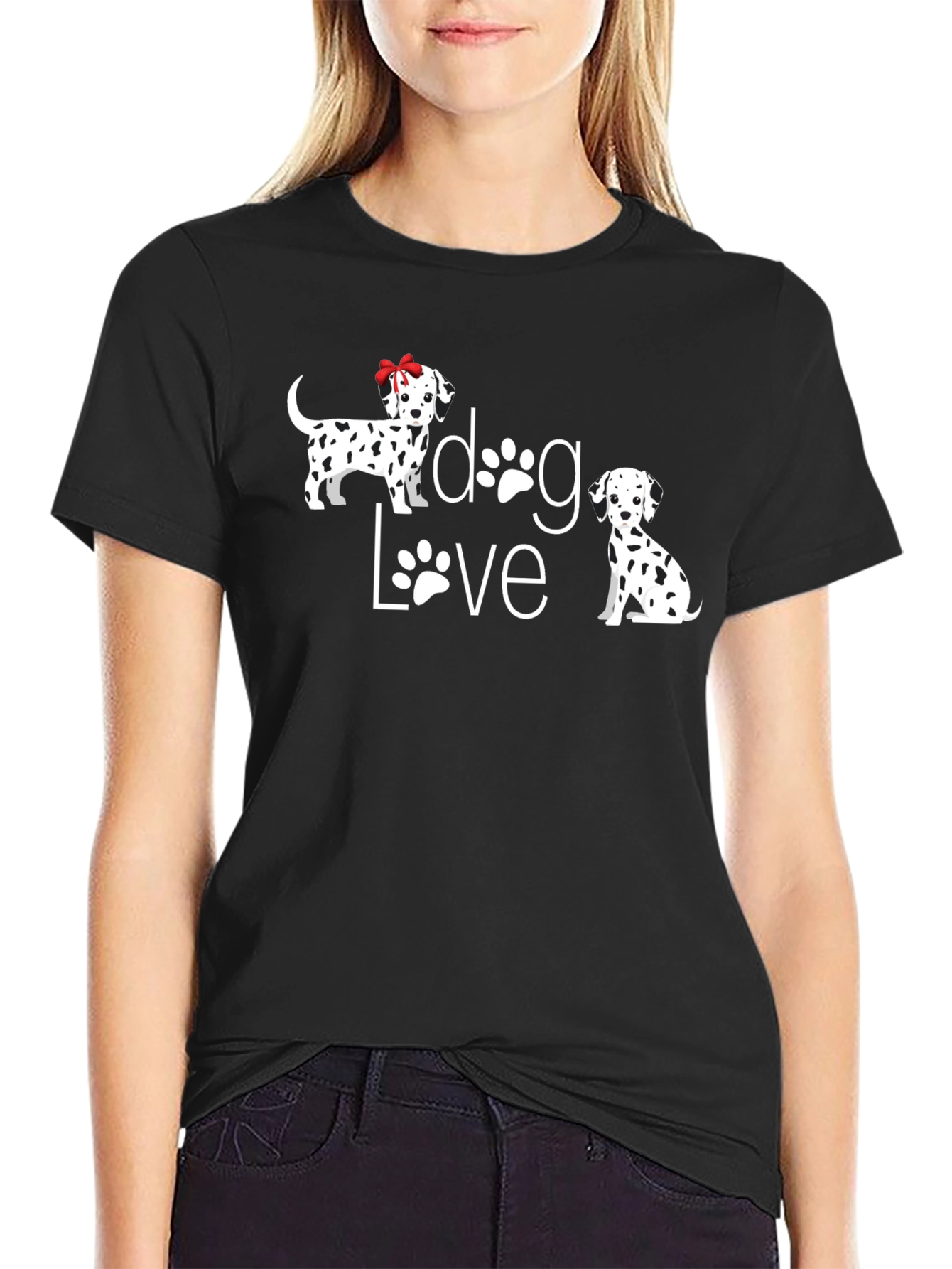 Dog Love Black T-Shirt