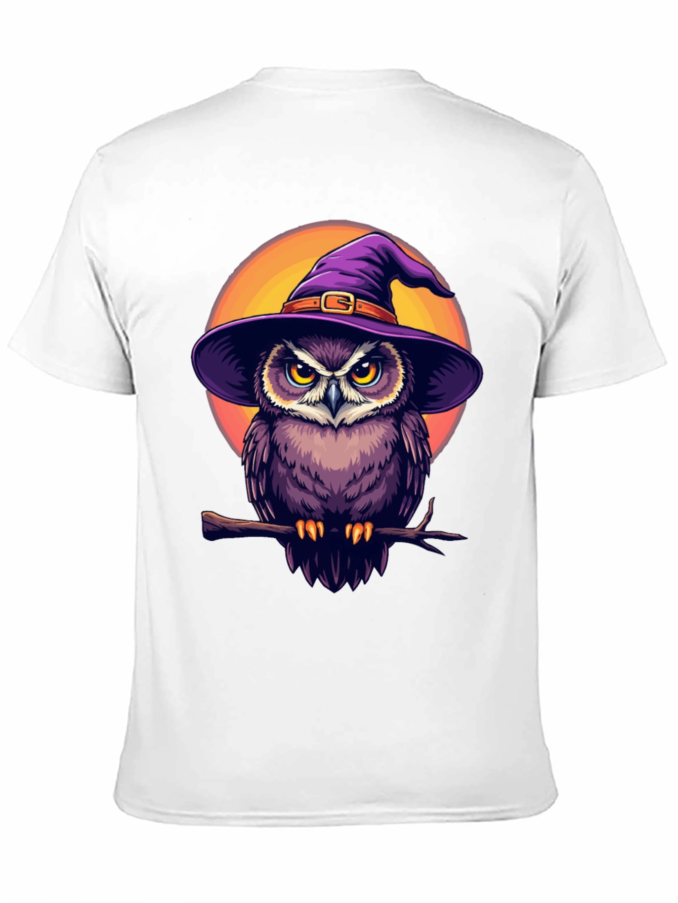 Witch Owl Graphic T-Shirt - Halloween Apparel