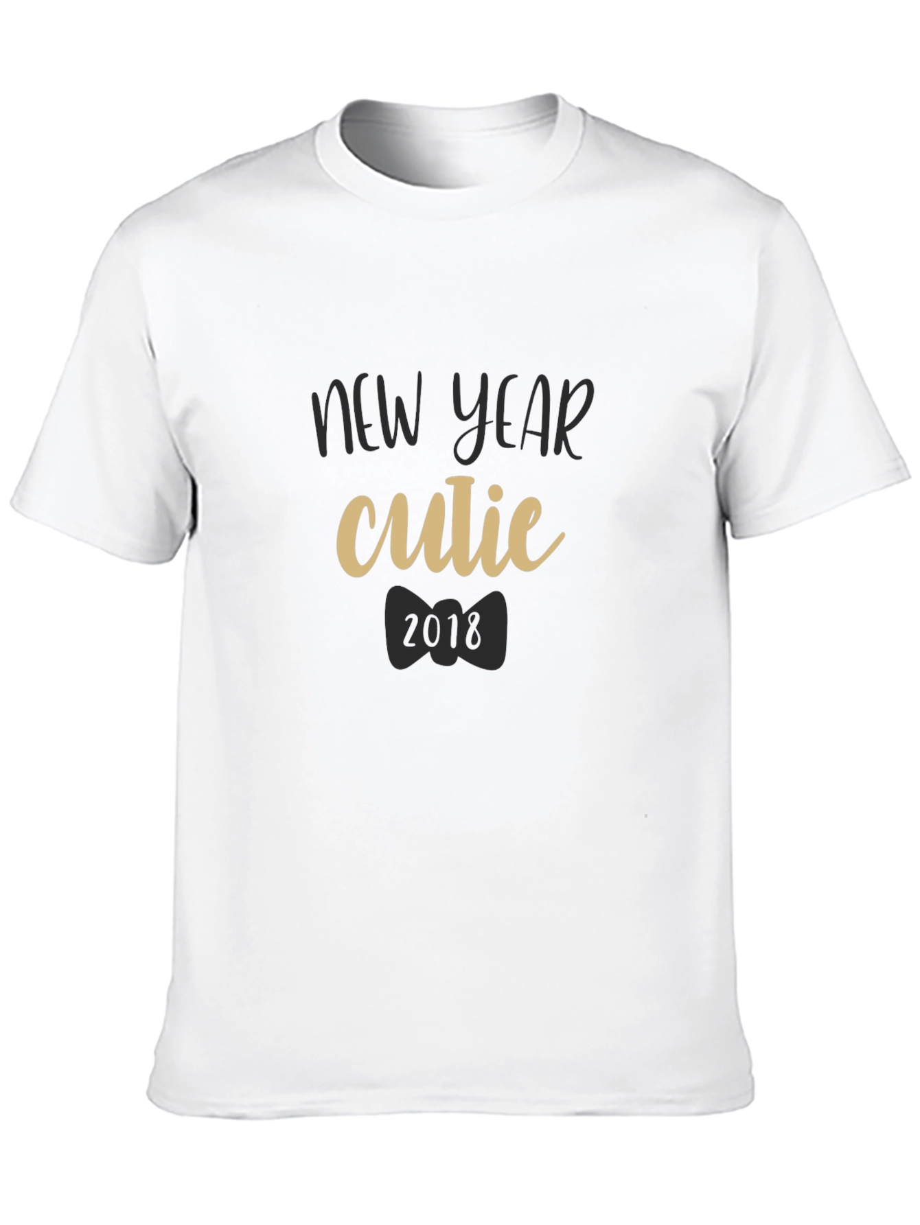 New Year Cutie 2018 Black T-Shirt