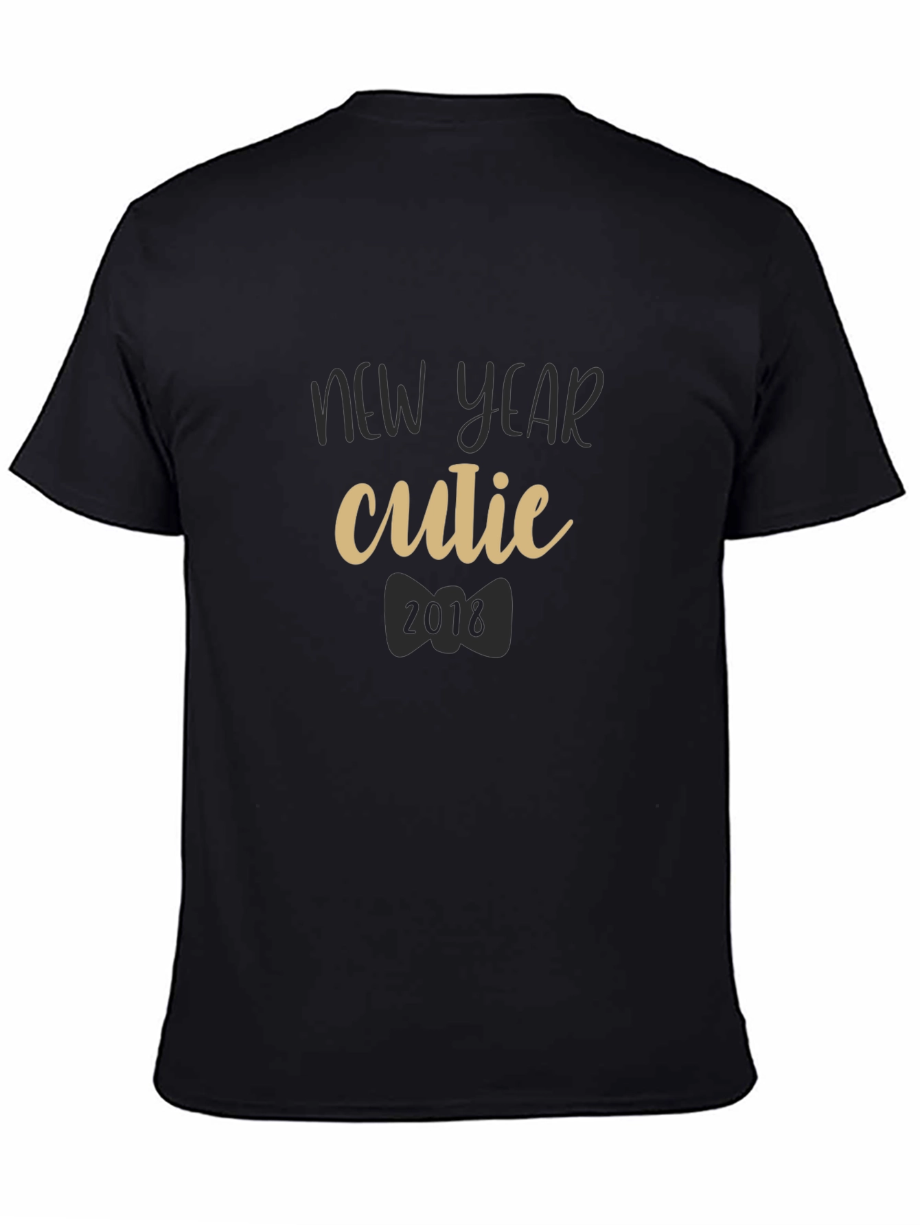 New Year Cutie 2018 Black T-Shirt