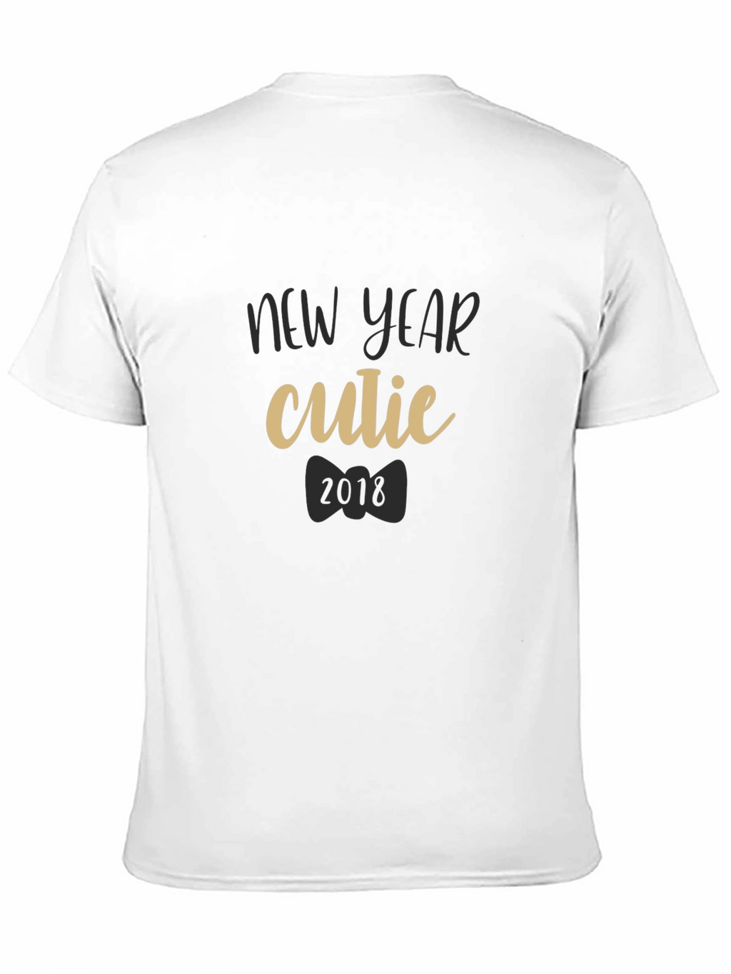 New Year Cutie 2018 Black T-Shirt