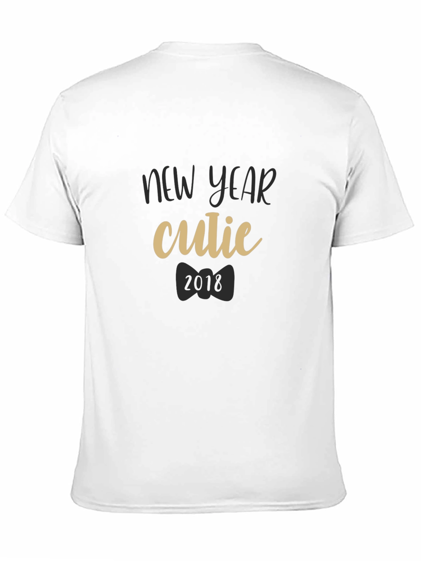 New Year Cutie 2018 Black T-Shirt