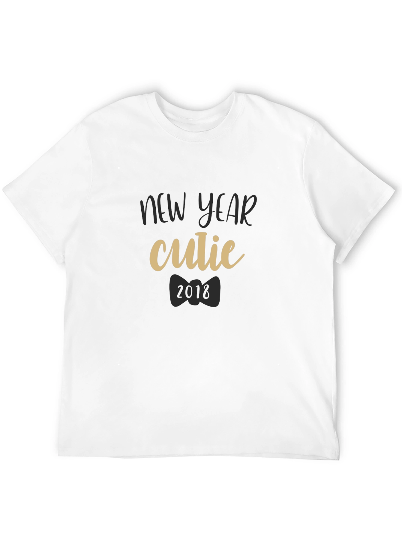 New Year Cutie 2018 Black T-Shirt