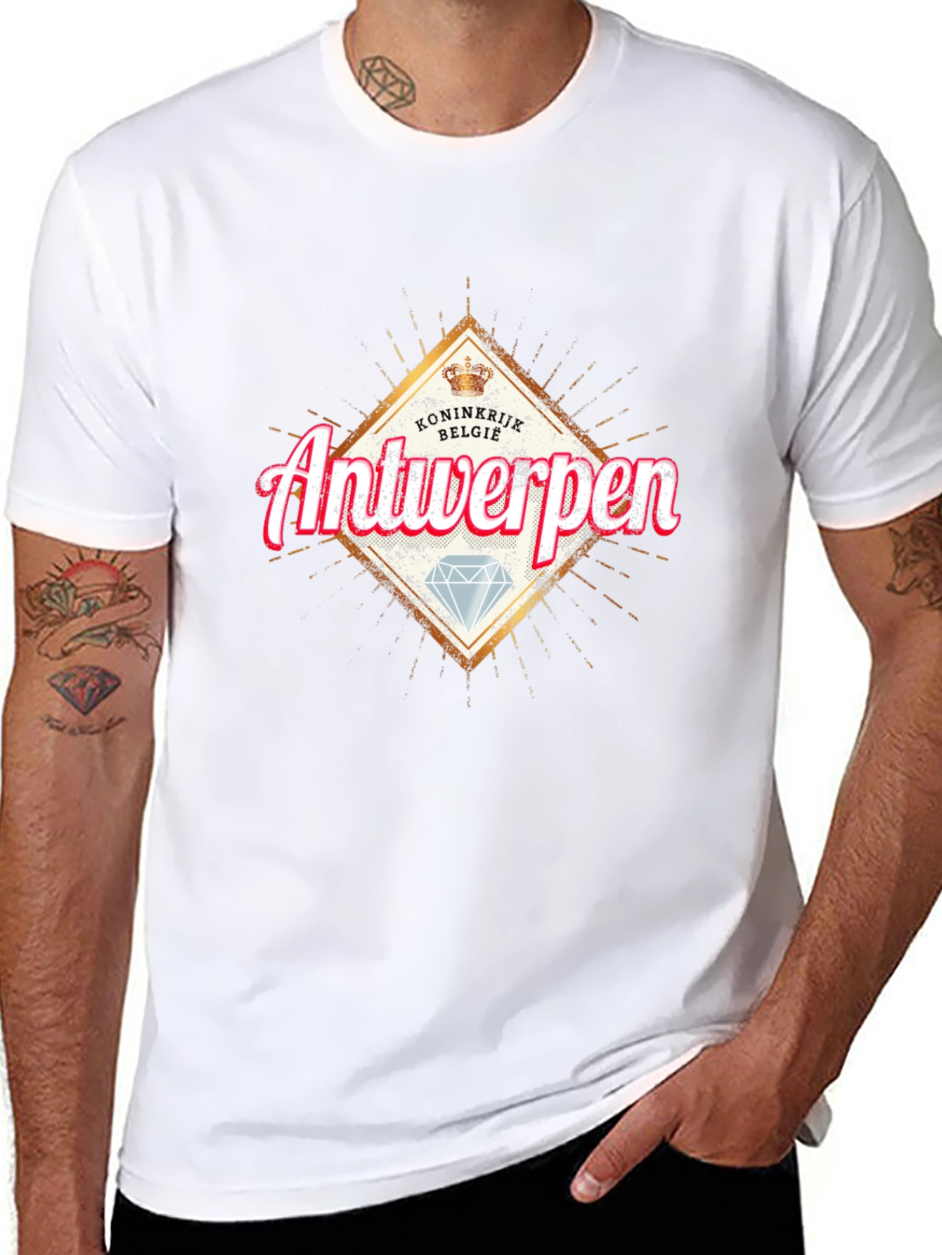Antwerpen Graphic T-Shirt - Diamond Design
