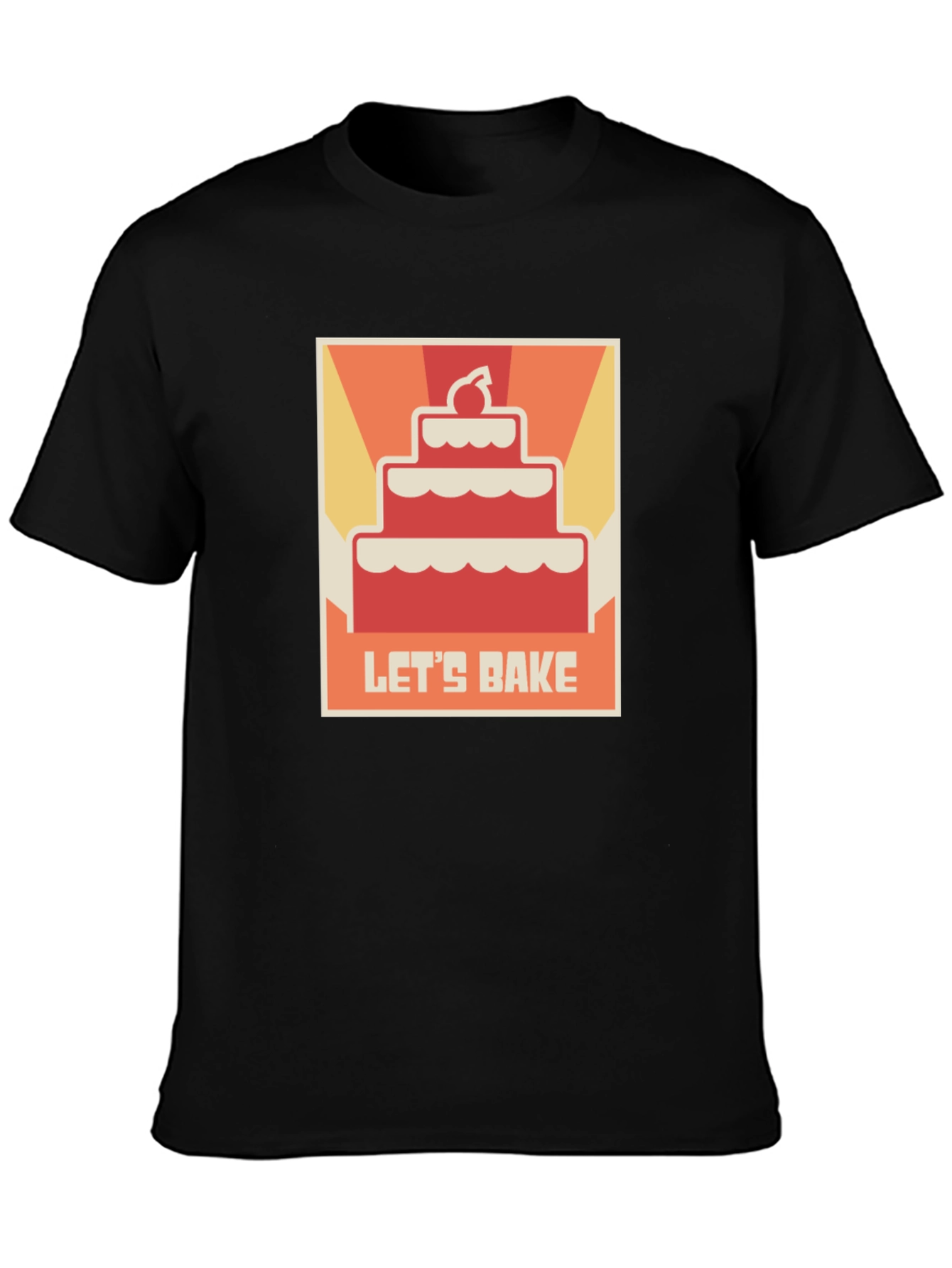 Lets Bake Cake T-Shirt - Novelty Foodie Tee