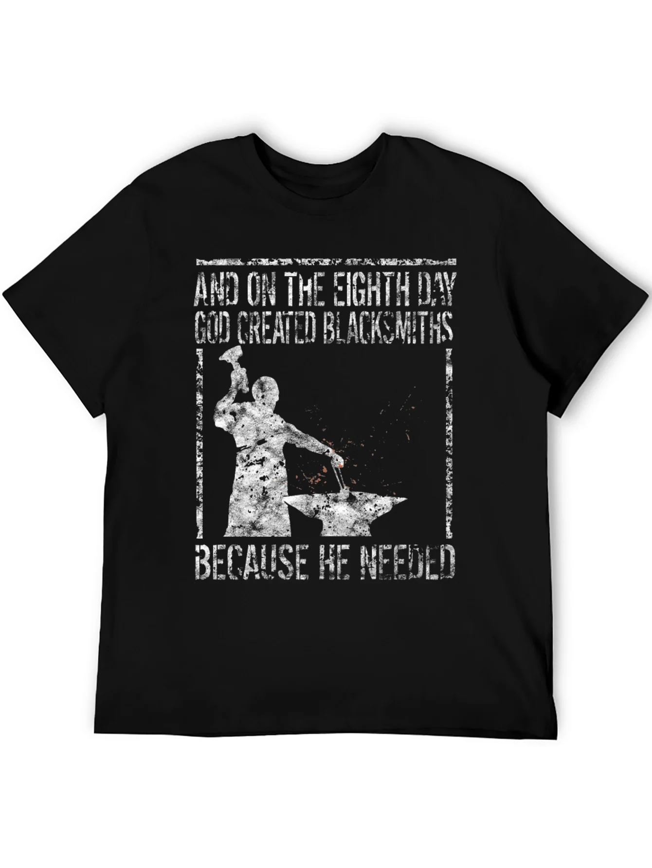 Blacksmith Graphic T-Shirt - And On The Eighth Day