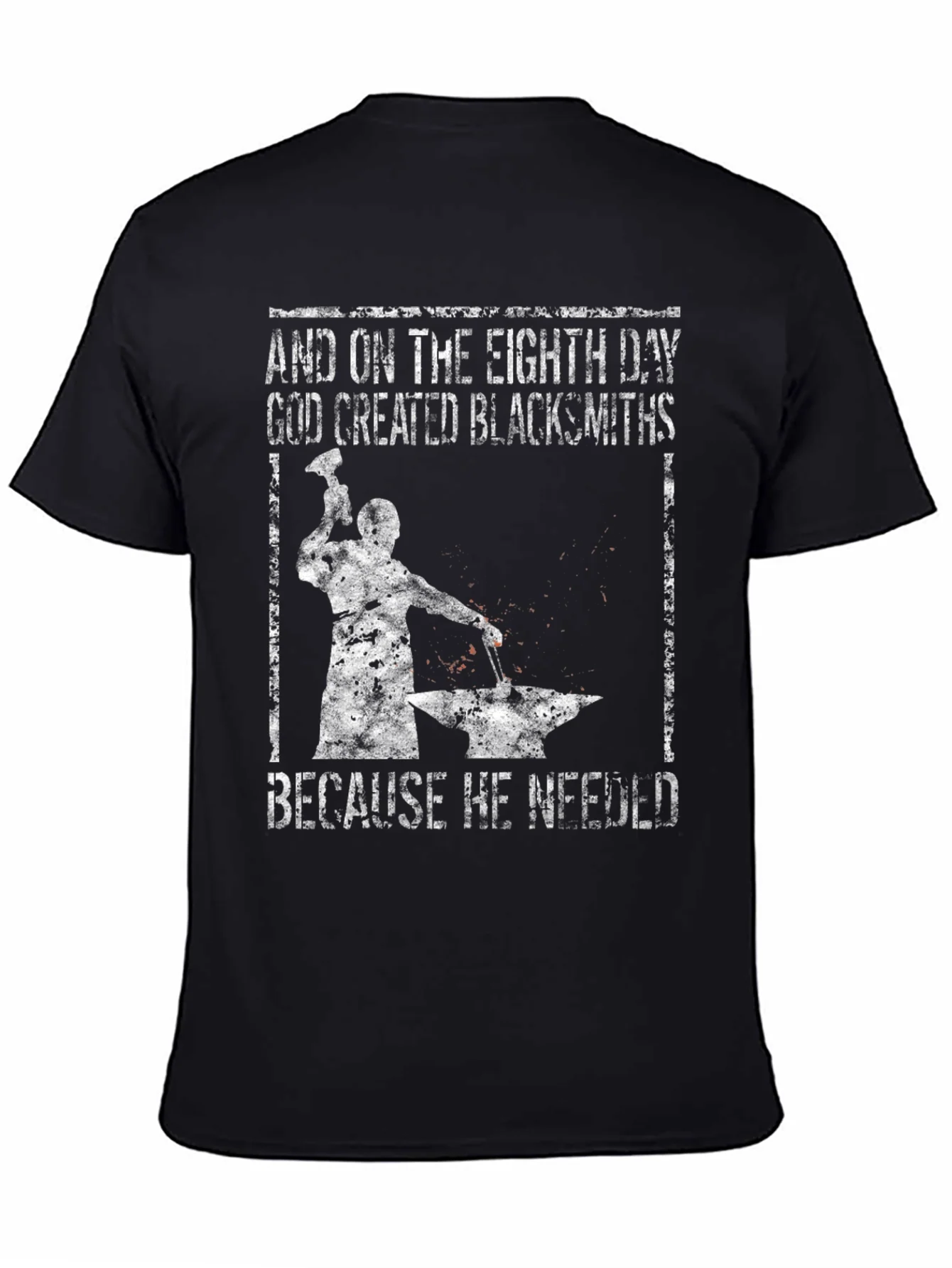 Blacksmith Graphic T-Shirt - And On The Eighth Day