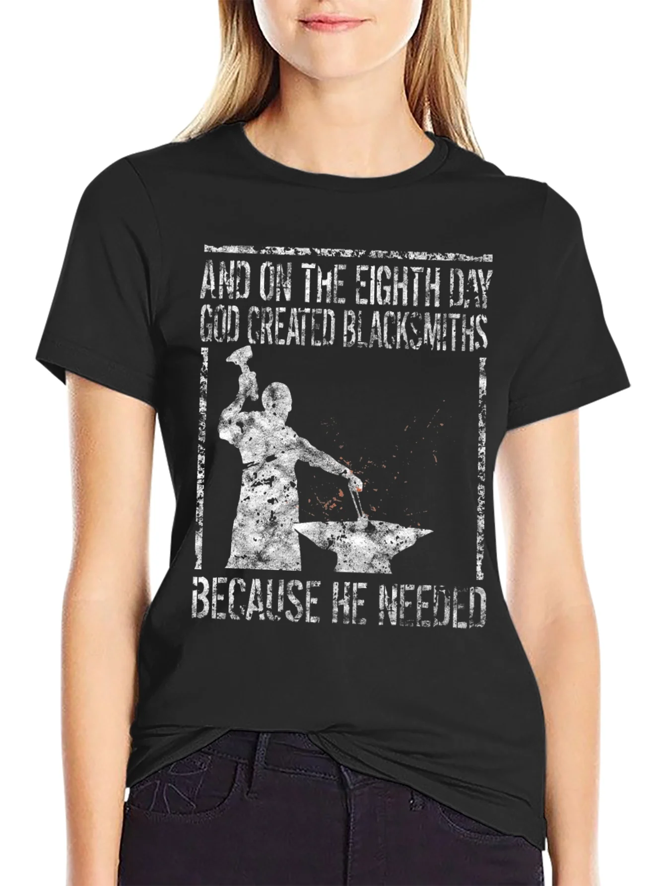 Blacksmith Graphic T-Shirt - And On The Eighth Day