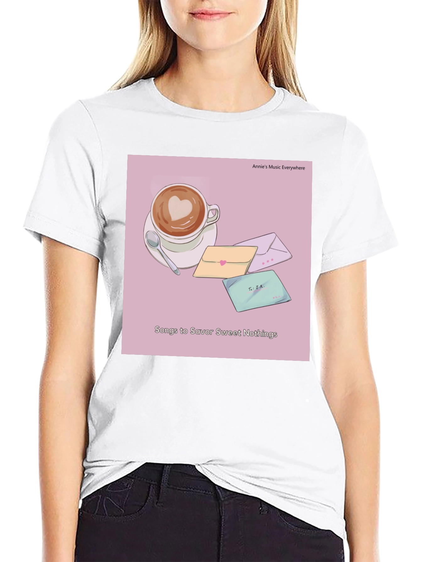Latte Art T-Shirt - Sweet Nothings Album Cover Tee