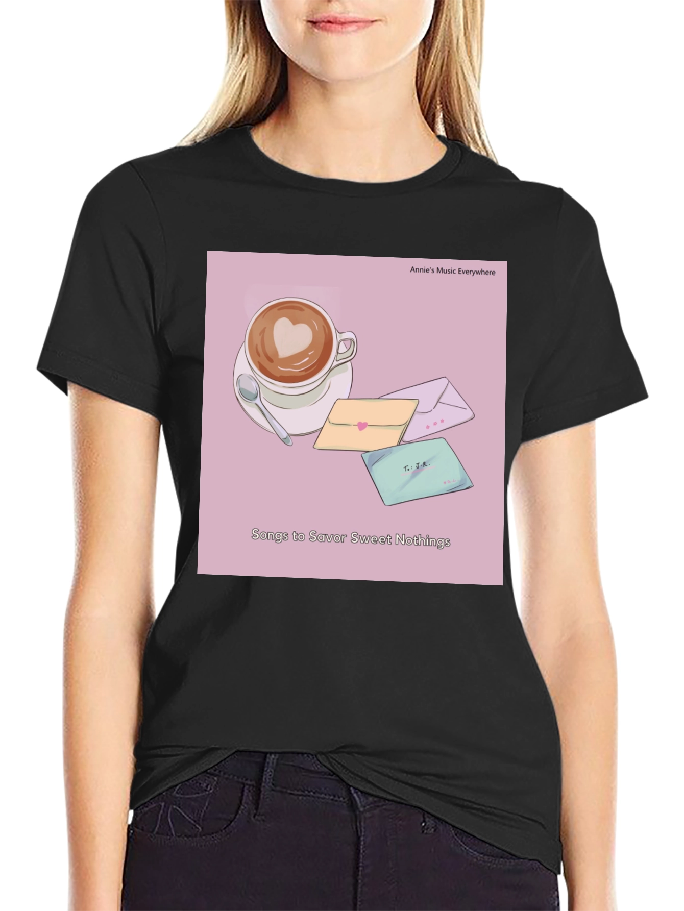 Latte Art T-Shirt - Sweet Nothings Album Cover Tee