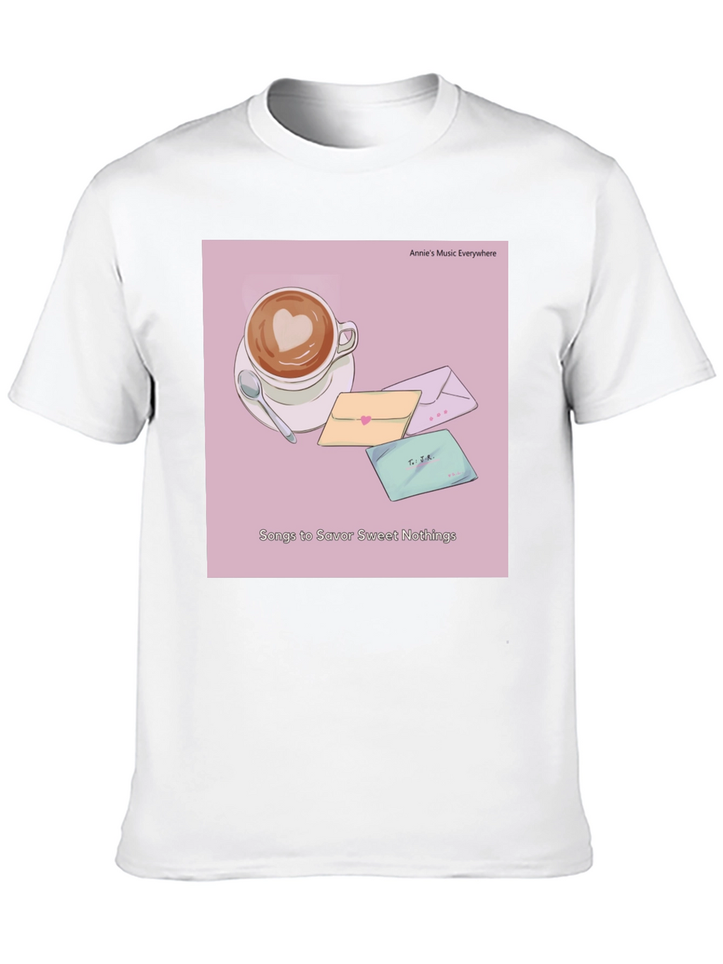Latte Art T-Shirt - Sweet Nothings Album Cover Tee