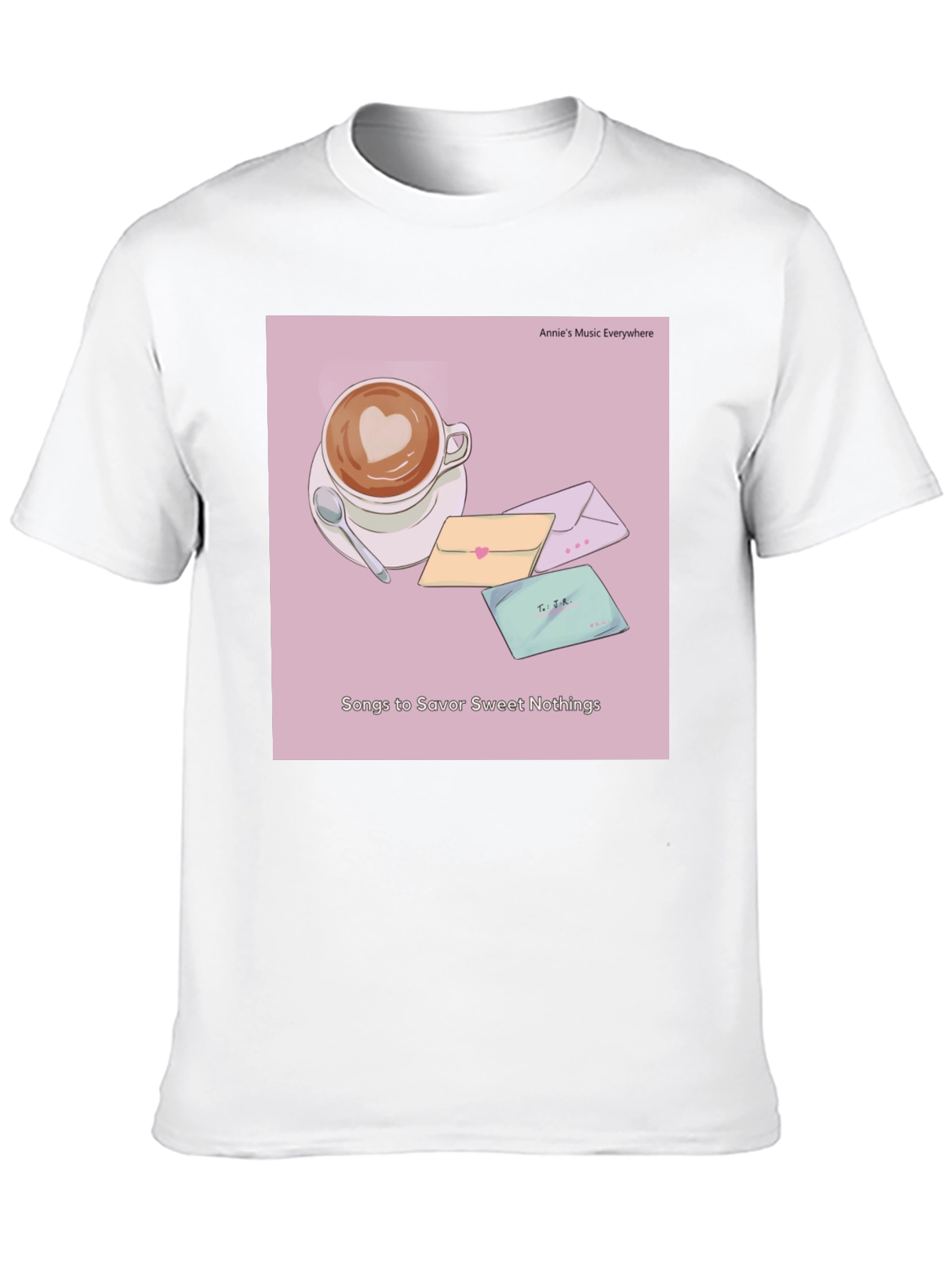 Latte Art T-Shirt - Sweet Nothings Album Cover Tee