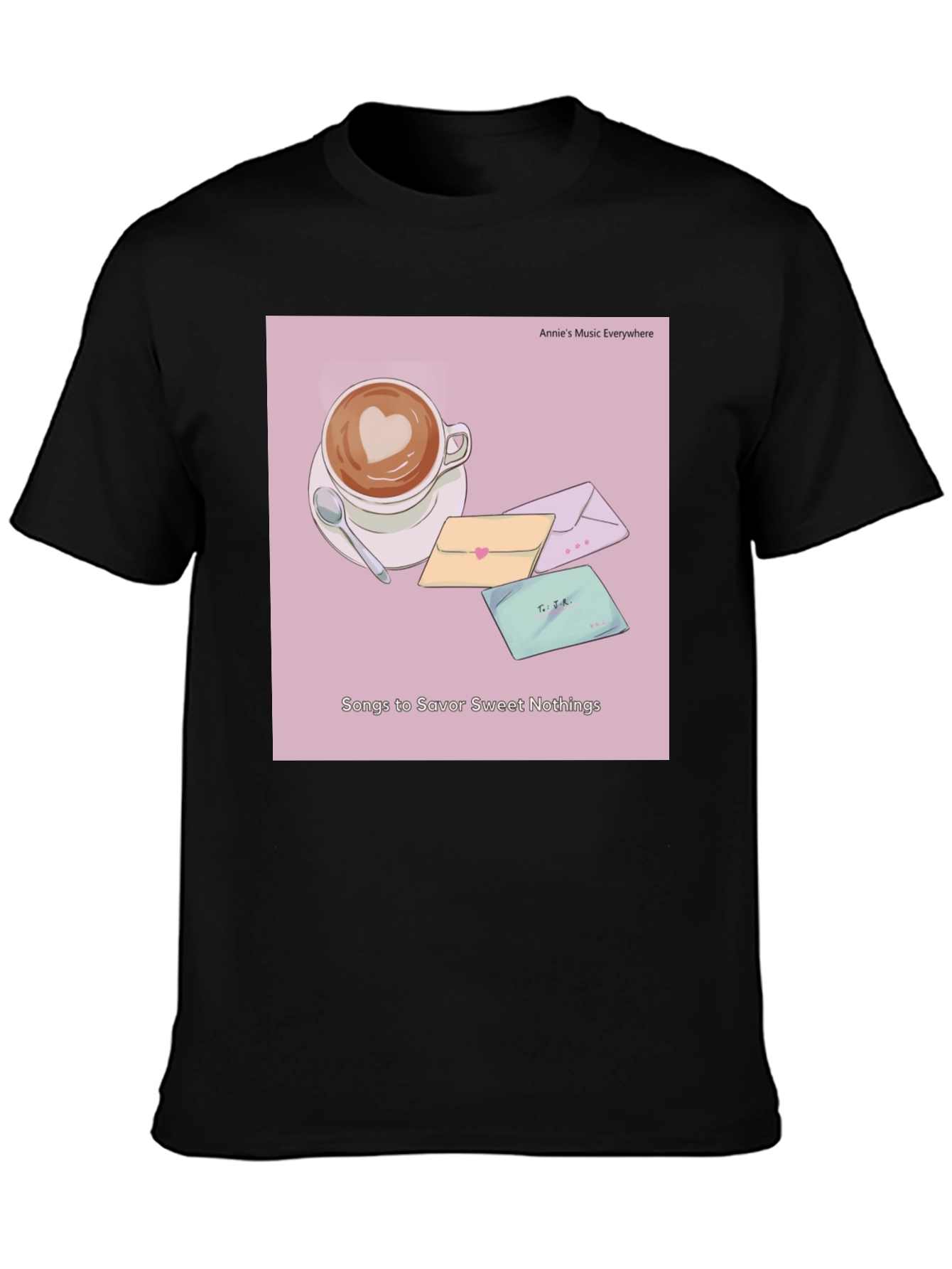 Latte Art T-Shirt - Sweet Nothings Album Cover Tee