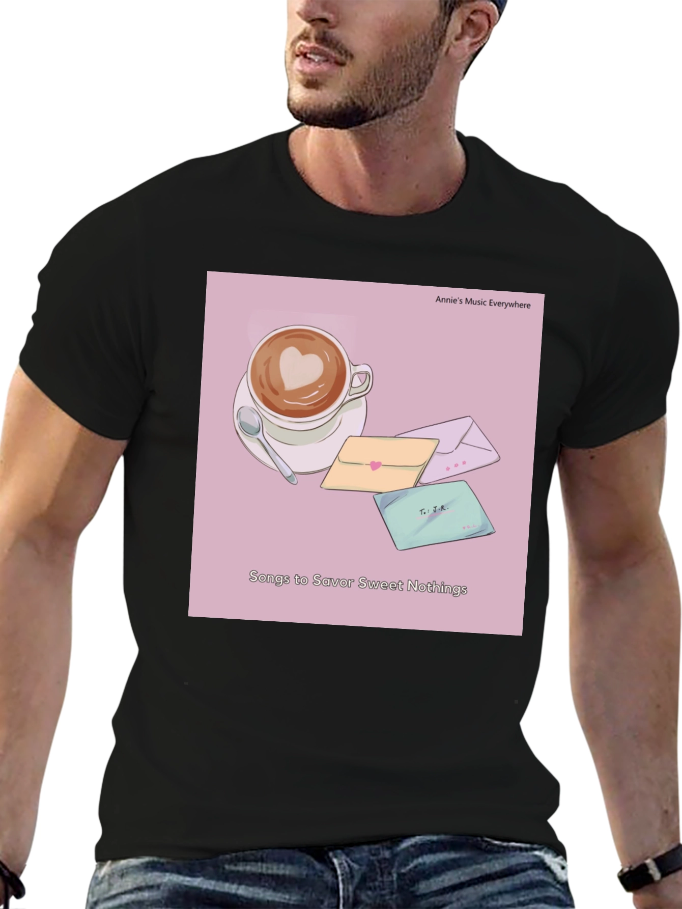 Latte Art T-Shirt - Sweet Nothings Album Cover Tee