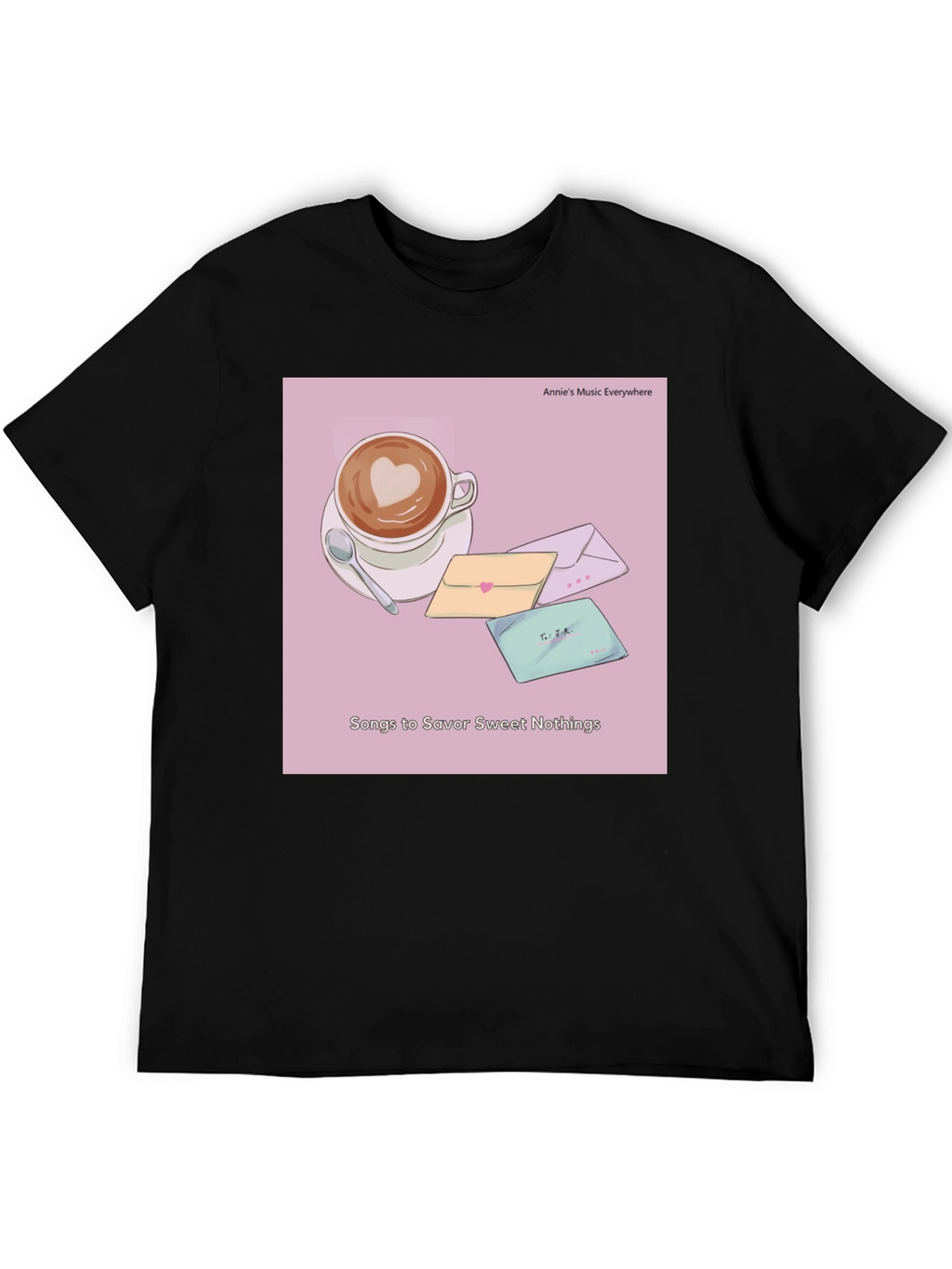 Latte Art T-Shirt - Sweet Nothings Album Cover Tee