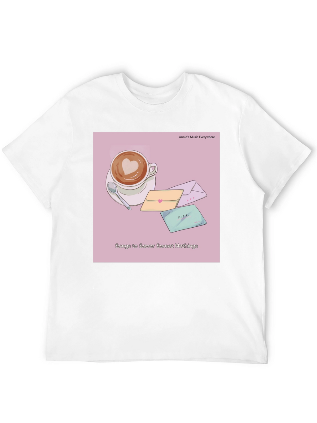 Latte Art T-Shirt - Sweet Nothings Album Cover Tee