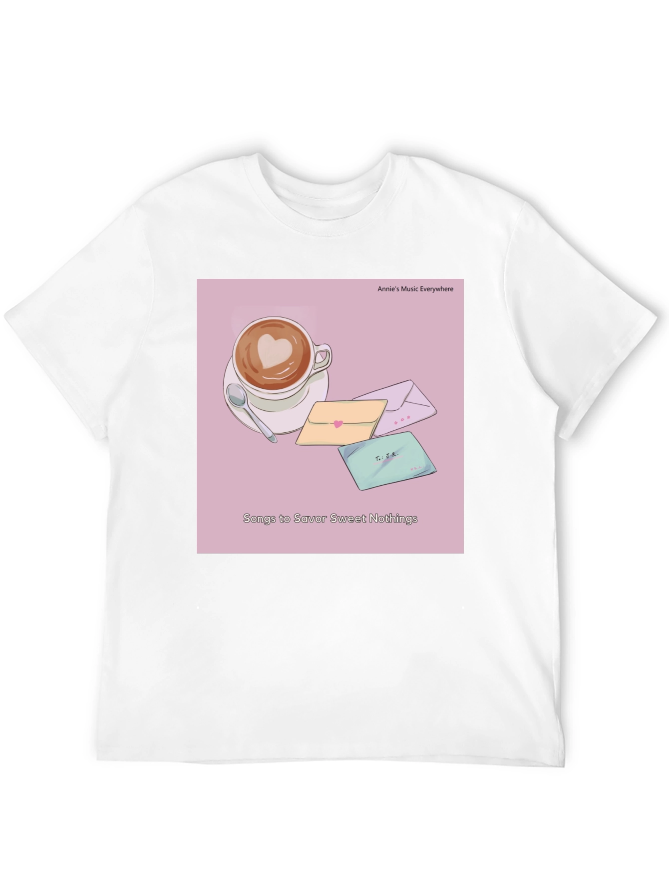 Latte Art T-Shirt - Sweet Nothings Album Cover Tee