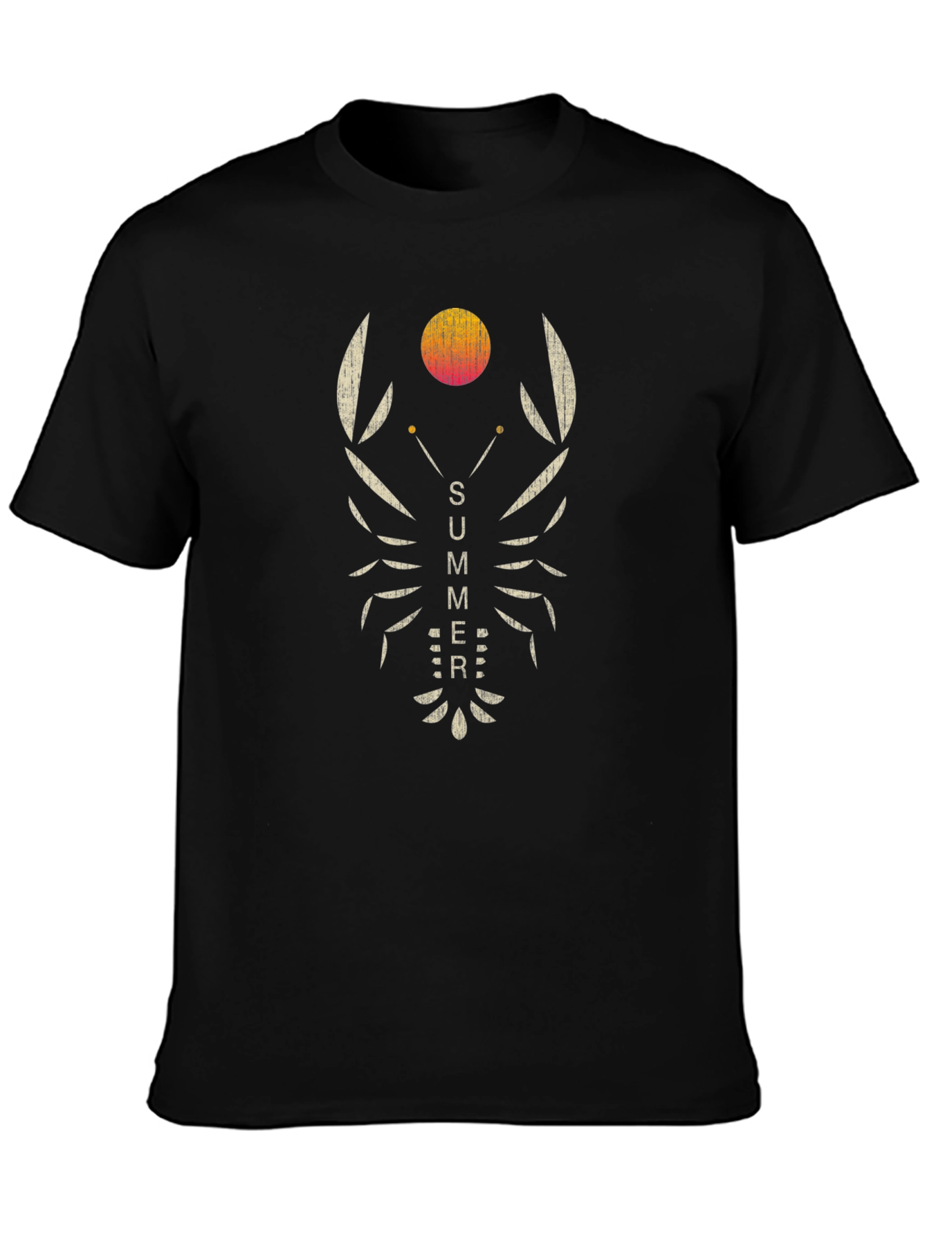 Summer Lobster Graphic Tee - Black