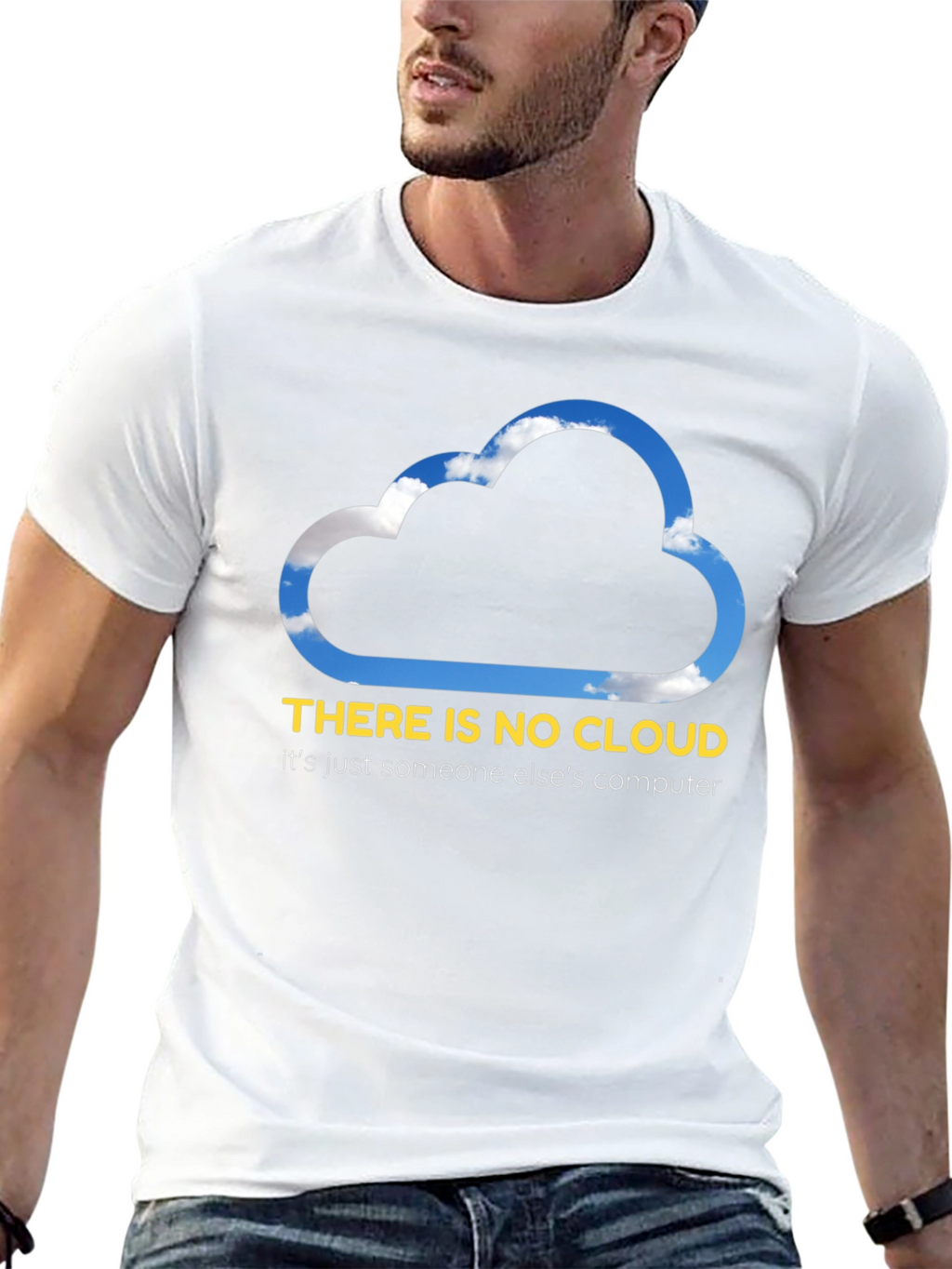 Funny Cloud Computing T-Shirt - There is No Cloud