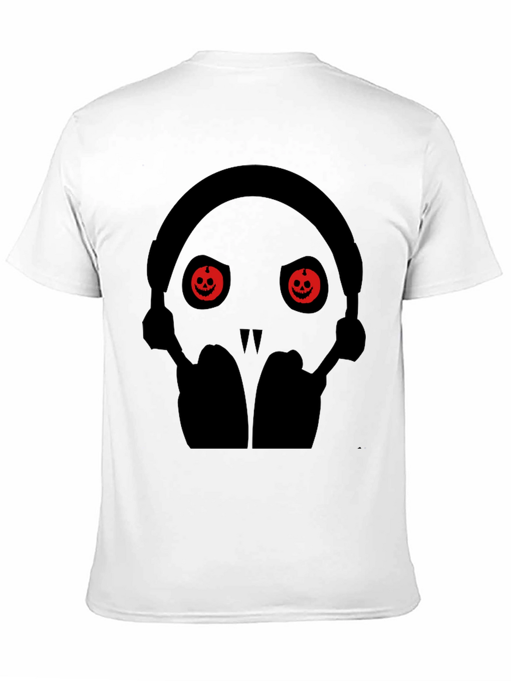 Skull with Pumpkin Eyes Halloween T-Shirt