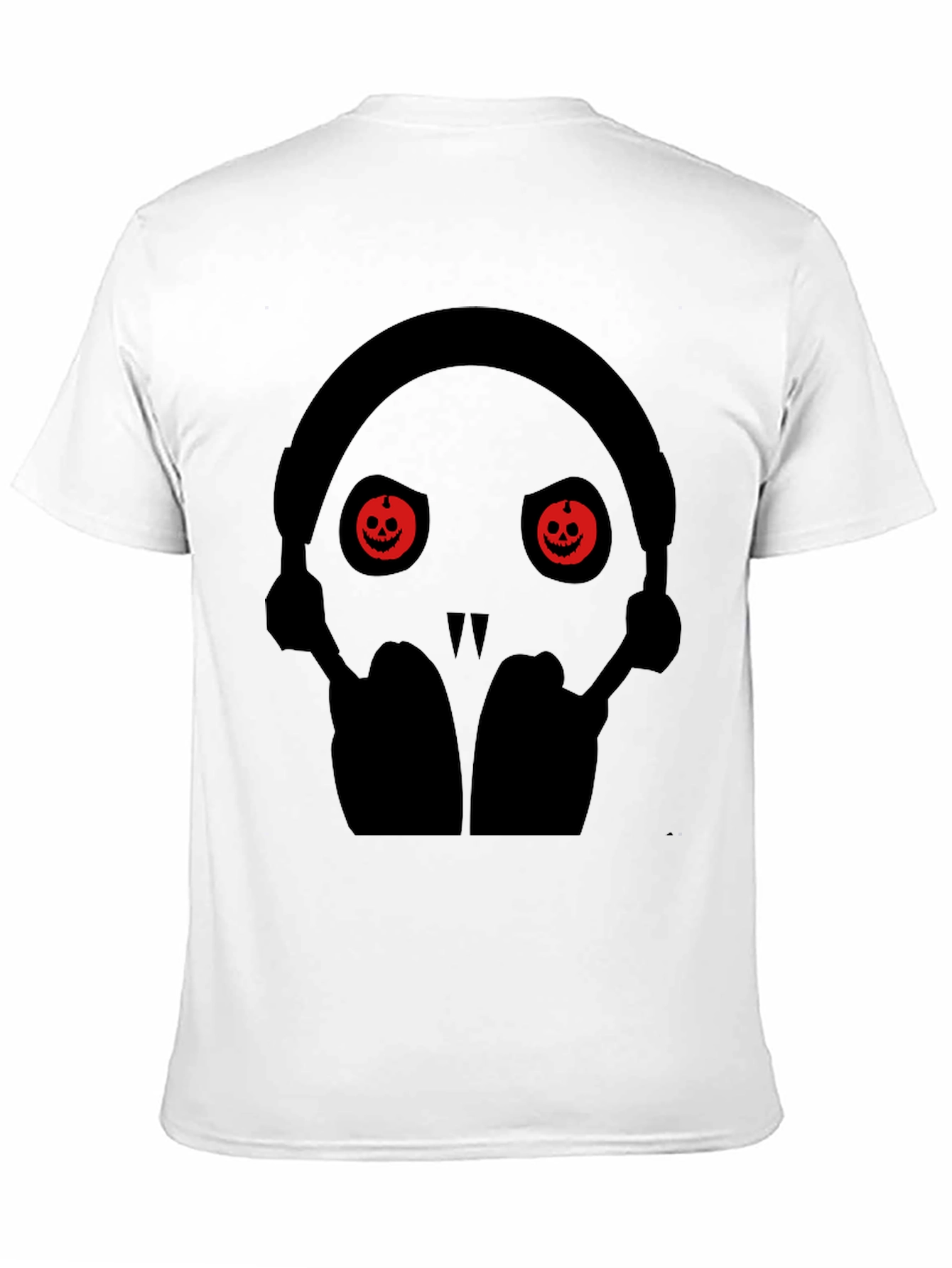 Skull with Pumpkin Eyes Halloween T-Shirt