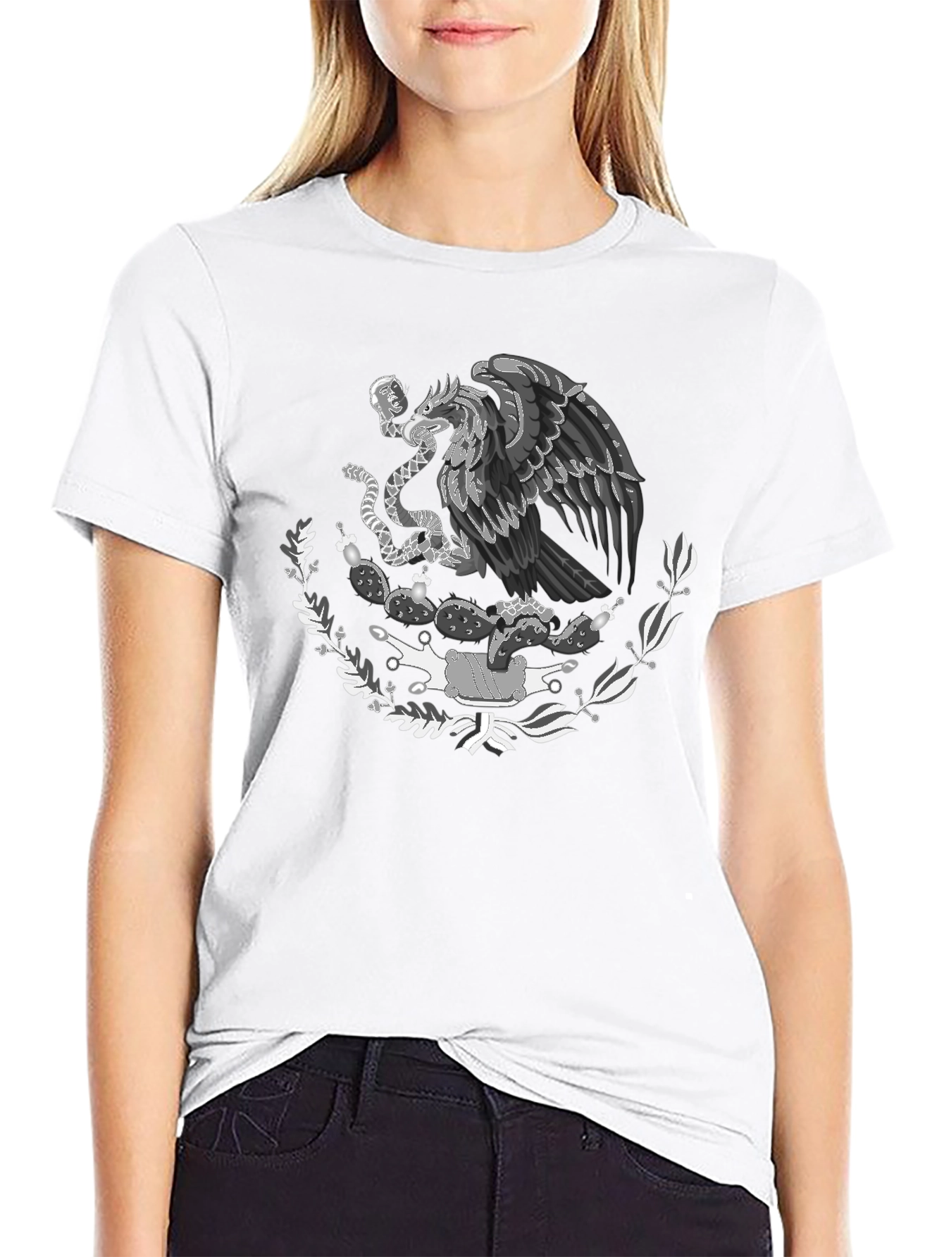 Mexican Eagle T-Shirt - Black
