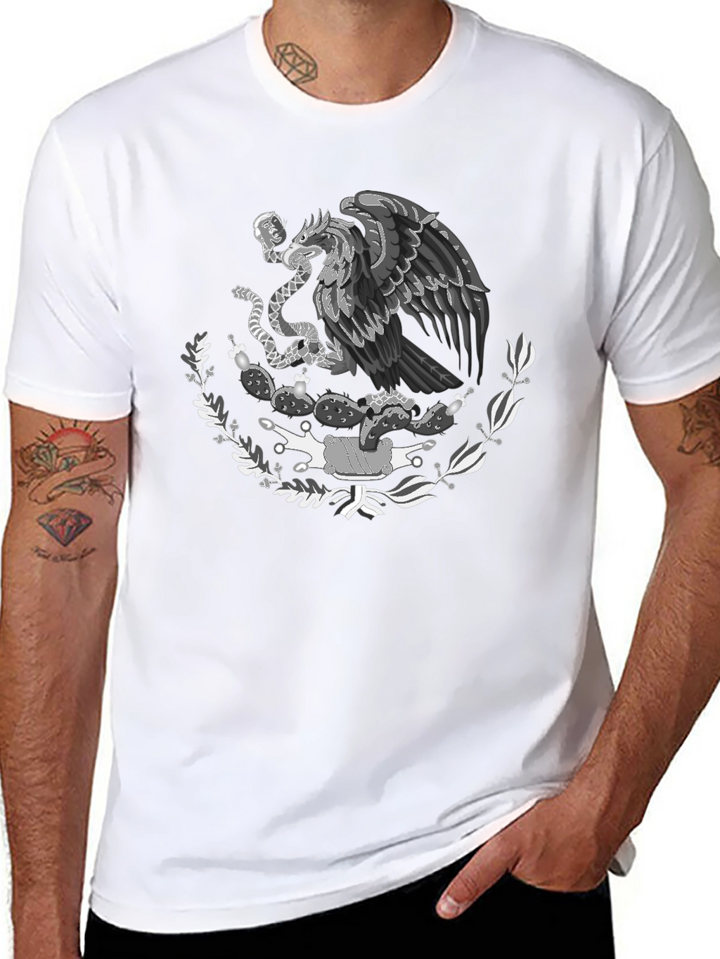 Mexican Eagle T-Shirt - Black