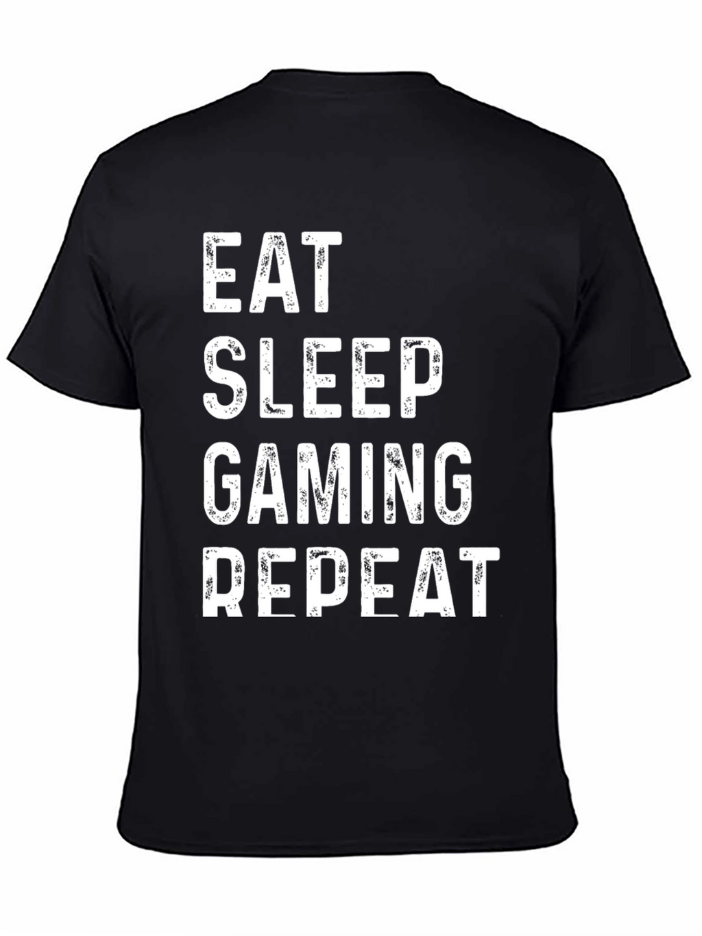 Eat Sleep Gaming Repeat Black T-Shirt