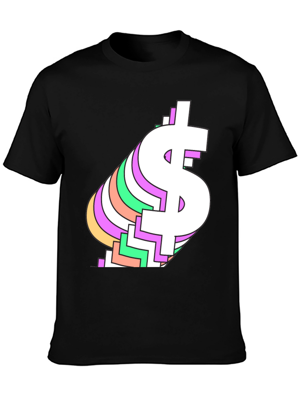 Retro Dollar Sign Graphic Tee