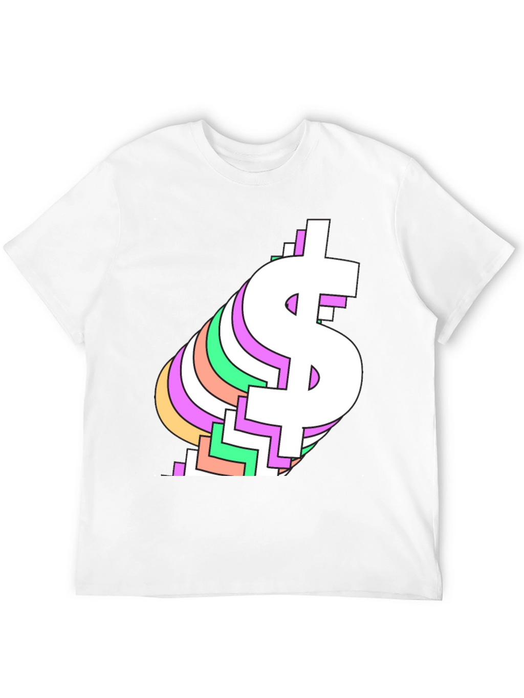 Retro Dollar Sign Graphic Tee