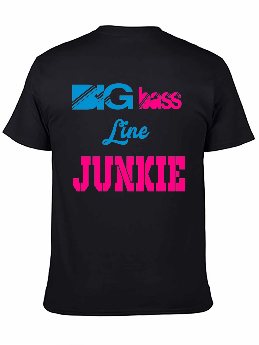 Big Bass Line Junkie Graphic Tee - Black