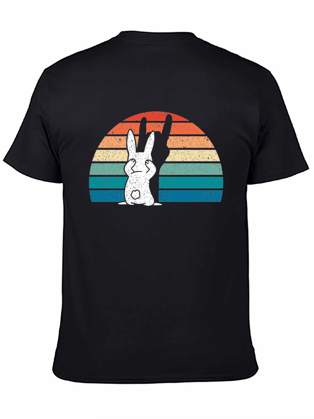 Retro Bunny Graphic Tee - Rude Rabbit Funny T-Shirt