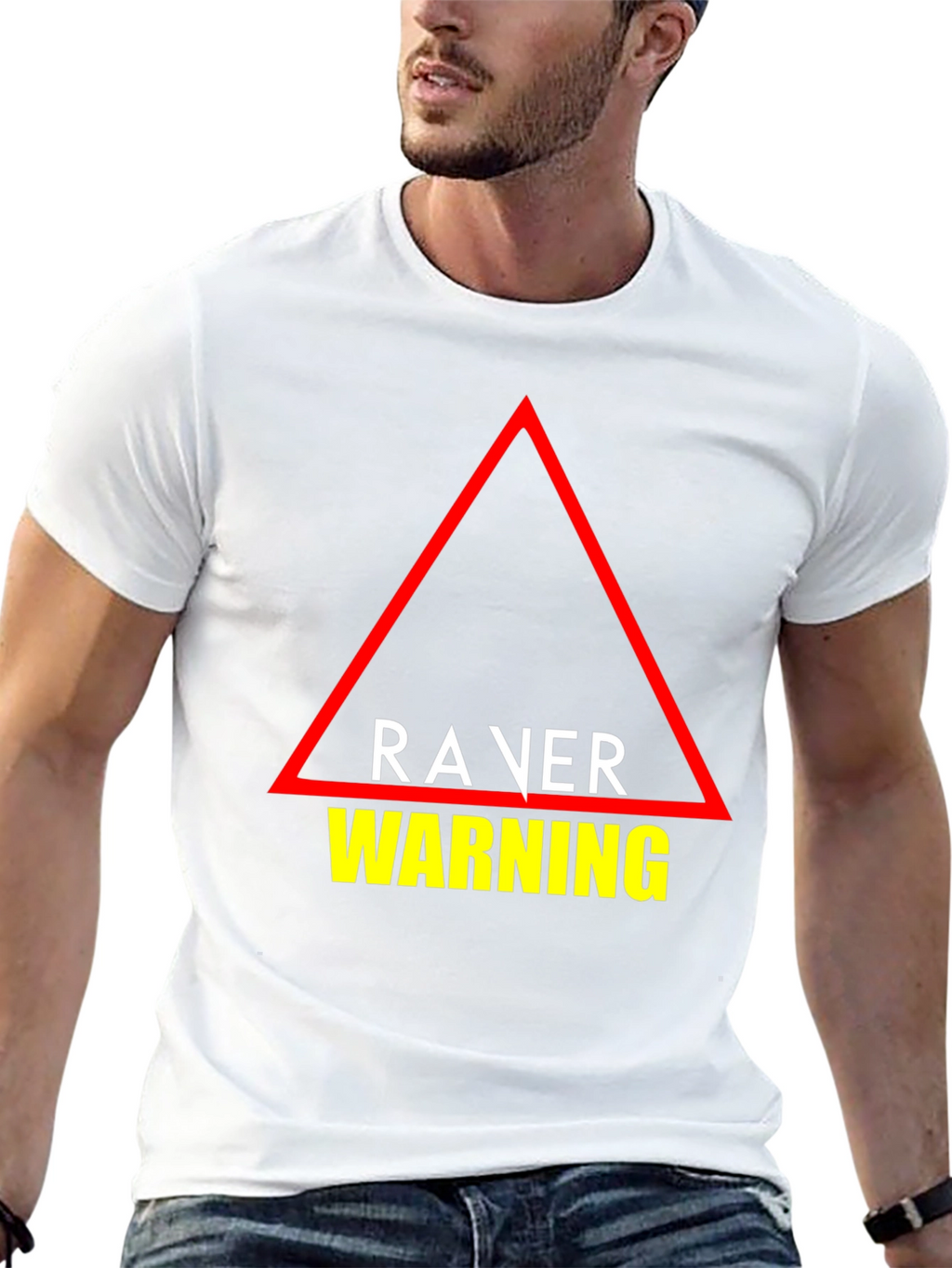 Raver Warning T-Shirt - Unique EDM Party Tee