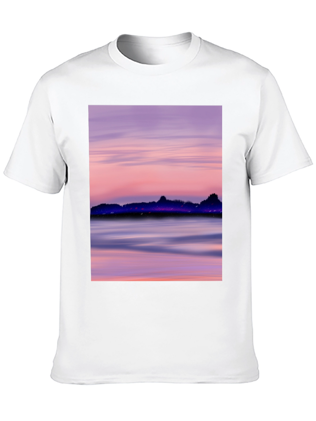 Sunset Scene Black T-Shirt