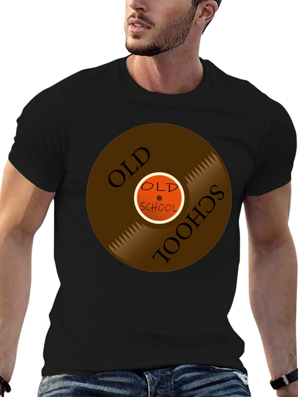 Old School Vinyl Record Graphic Tee