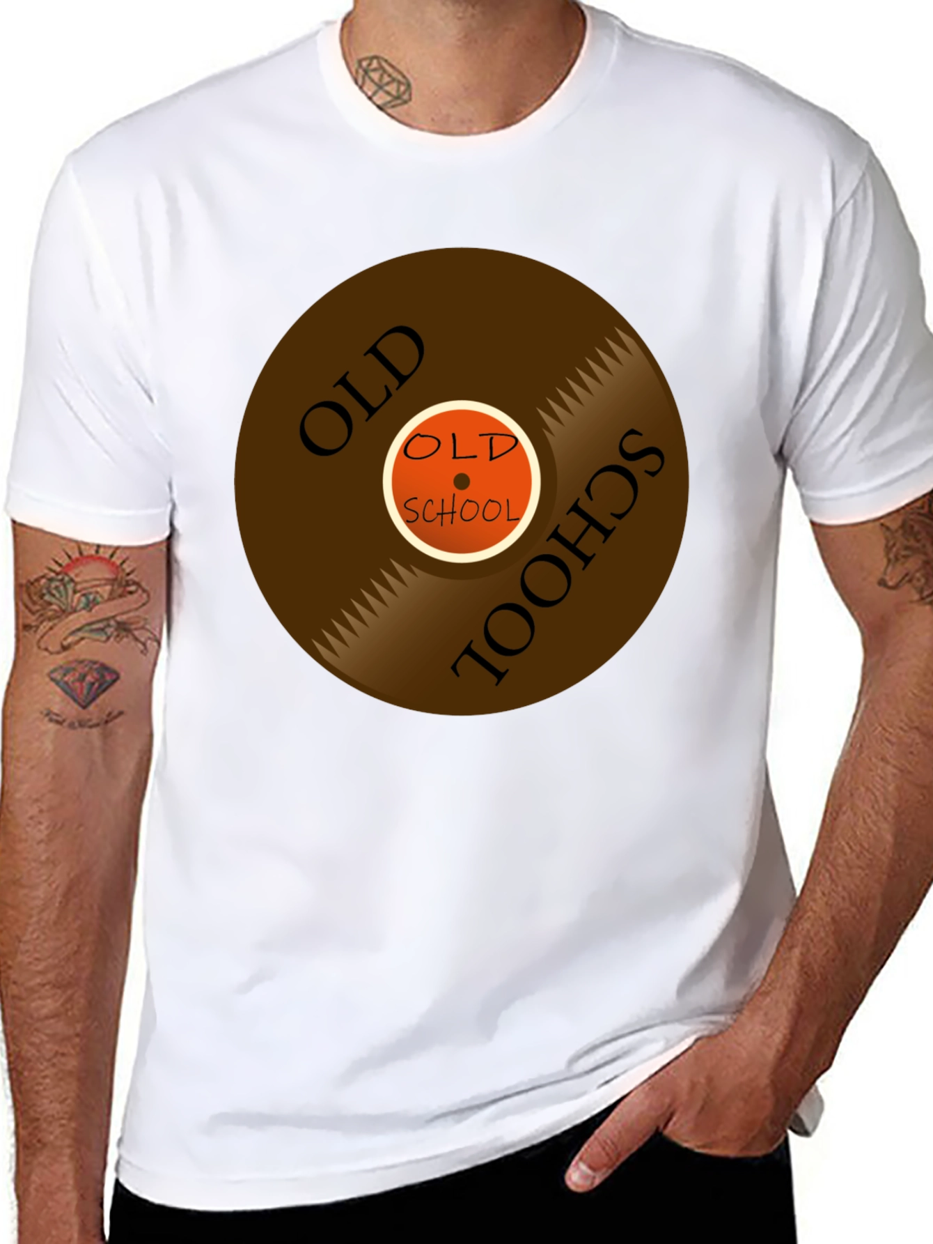 Old School Vinyl Record Graphic Tee