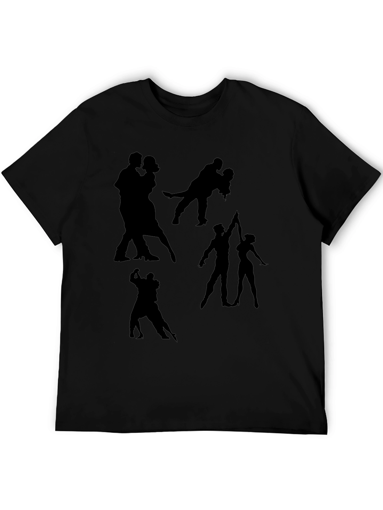Dance Silhouette Graphic Tee - Black T-Shirt