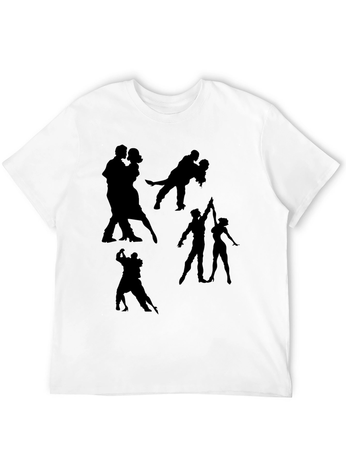 Dance Silhouette Graphic Tee - Black T-Shirt