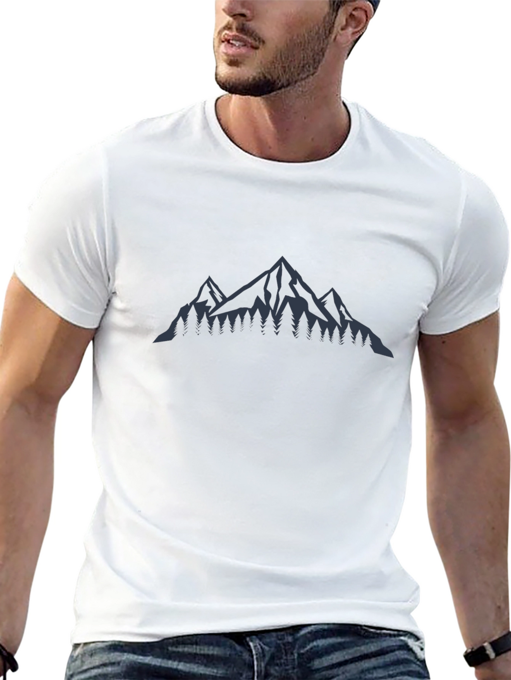 Mens Mountain Graphic Tee - Adventure Awaits!