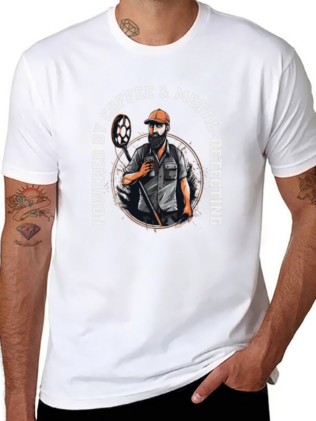 Coffee & Metal Detecting T-Shirt