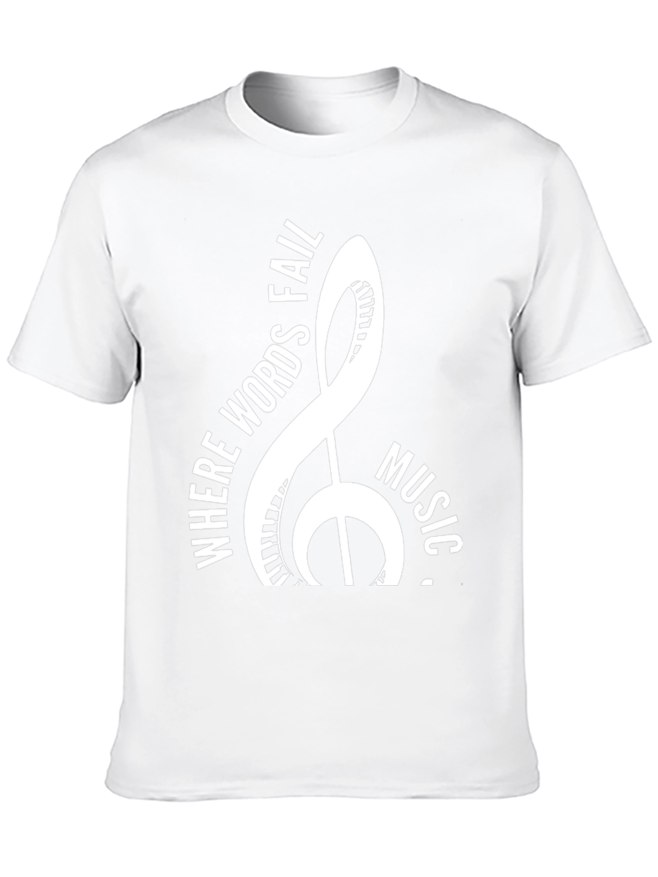 Music T-Shirt: Where Words Fail