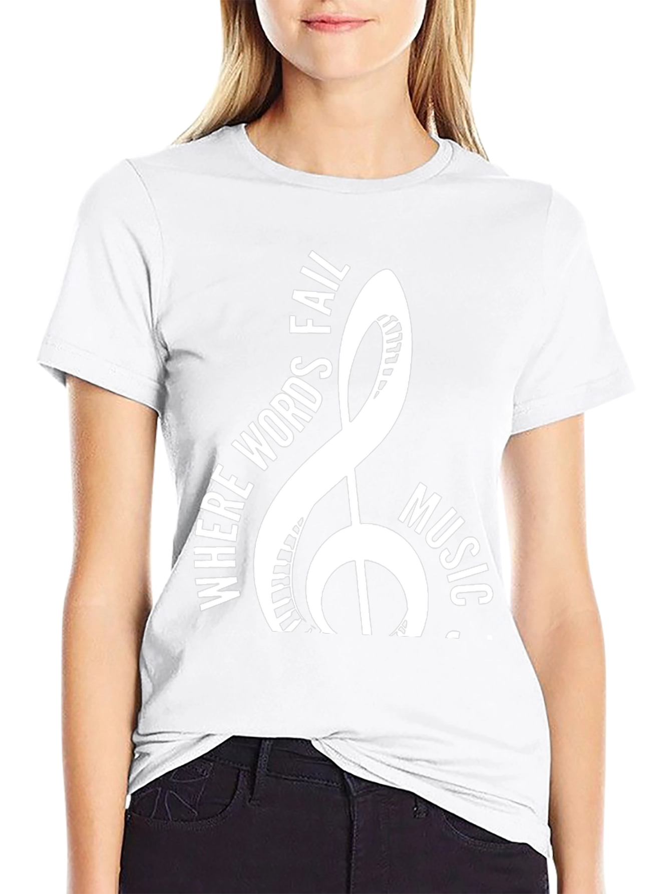 Music T-Shirt: Where Words Fail
